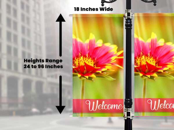 18 inch pole banners